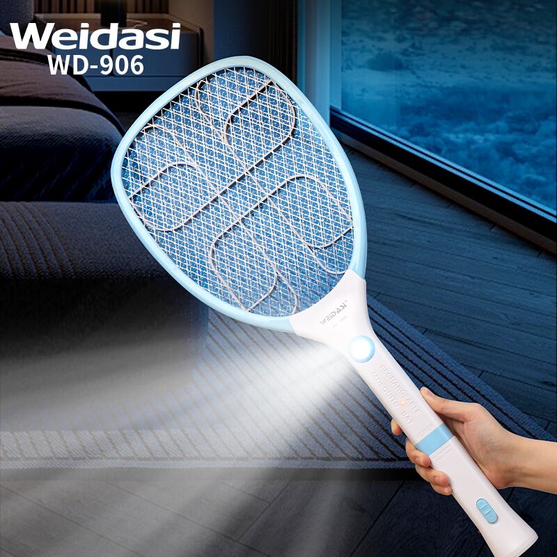 Rechargeable fly killing electric mosquito killer racket for