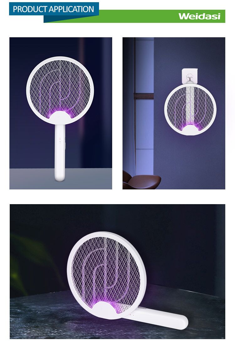 household rechargeable and portable high effective electric mosquito swatter with type c